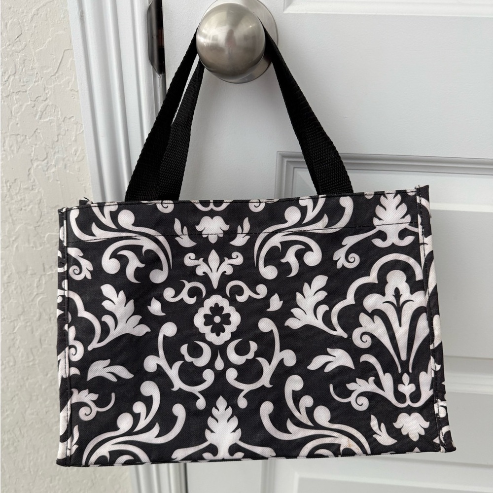 Thirty-One Black and White Tote Bag